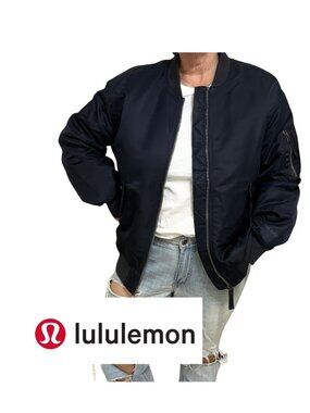 Oversized Lululemon Insulated Flight Jacket - Wms Medium - Navy